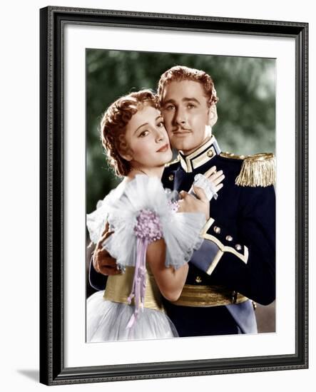 THE CHARGE OF THE LIGHT BRIGADE, from left: Olivia de Havilland, Errol Flynn, 1936-null-Framed Photo