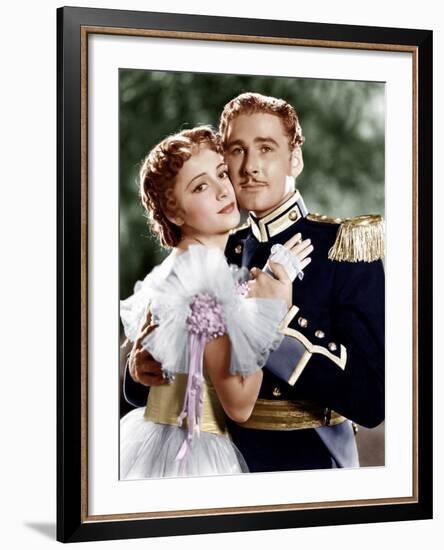 THE CHARGE OF THE LIGHT BRIGADE, from left: Olivia de Havilland, Errol Flynn, 1936-null-Framed Photo