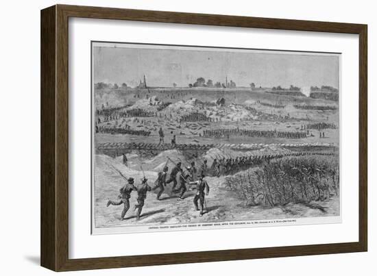 The Charge on Cemetery Ridge Magazine Illustration Published in Harper's Weekly-null-Framed Giclee Print