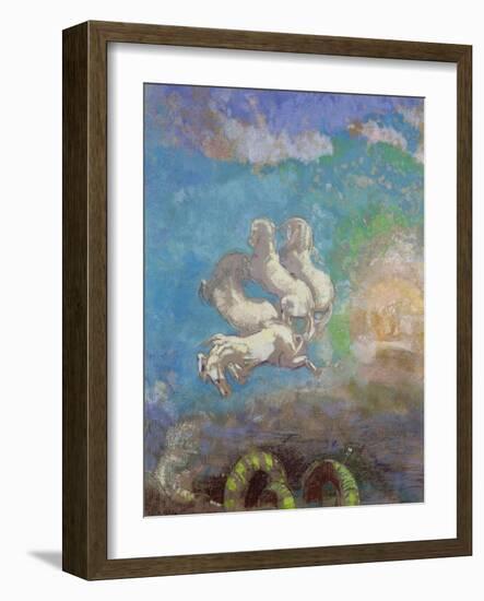 The Chariot of Apollo, circa 1905-14-Odilon Redon-Framed Giclee Print