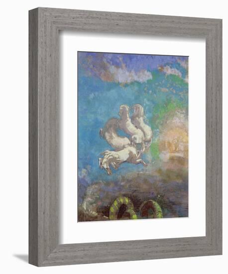 The Chariot of Apollo, circa 1905-14-Odilon Redon-Framed Giclee Print