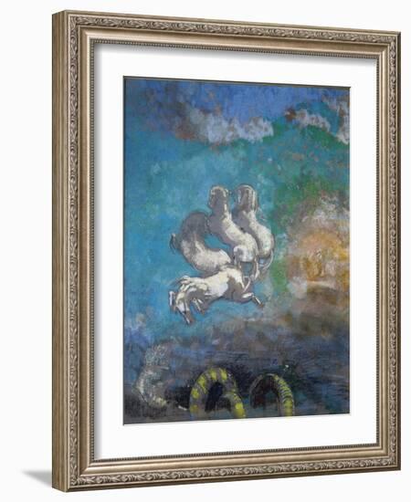 The Chariot of Apollo - Pastel, 1905-1914-Odilon Redon-Framed Giclee Print