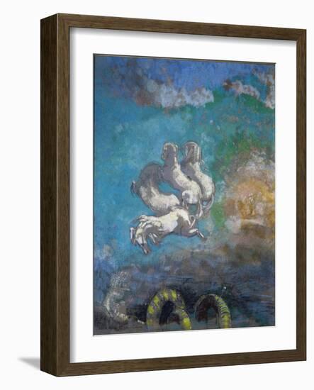 The Chariot of Apollo - Pastel, 1905-1914-Odilon Redon-Framed Giclee Print
