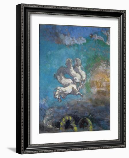 The Chariot of Apollo - Pastel, 1905-1914-Odilon Redon-Framed Giclee Print