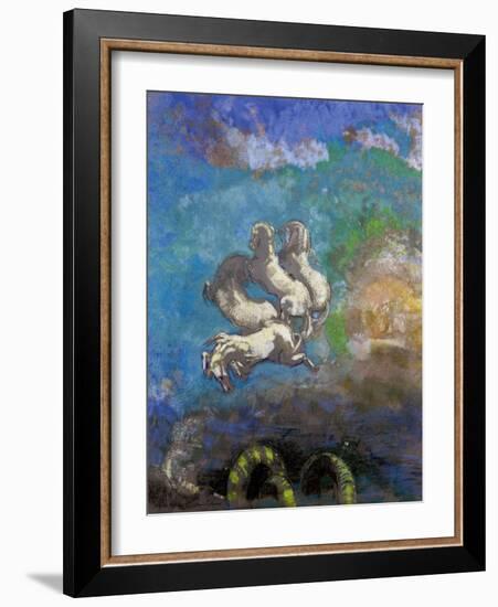 The Chariot of Apollo-Odilon Redon-Framed Giclee Print