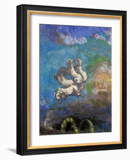 The Chariot of Apollo-Odilon Redon-Framed Giclee Print