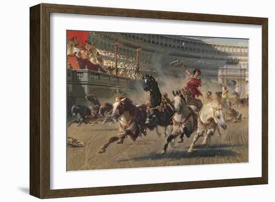 The Chariot Race, C.1882-Alexander Von Wagner-Framed Giclee Print