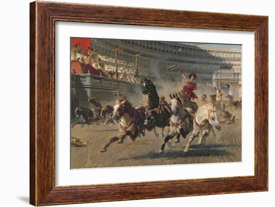 The Chariot Race, C.1882-Alexander Von Wagner-Framed Giclee Print