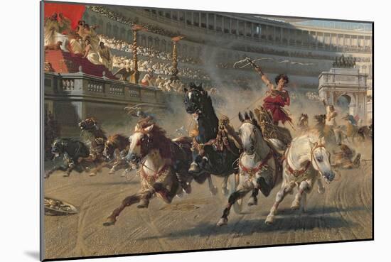 The Chariot Race, C.1882-Alexander Von Wagner-Mounted Giclee Print