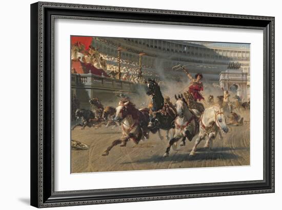 The Chariot Race, C.1882-Alexander Von Wagner-Framed Giclee Print