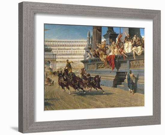 The Chariot Race, C.1882-Alexander Von Wagner-Framed Giclee Print