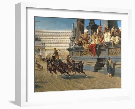 The Chariot Race, C.1882-Alexander Von Wagner-Framed Giclee Print