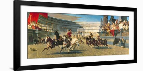 The Chariot Race, Detail-Alexander Von Wagner-Framed Premium Giclee Print