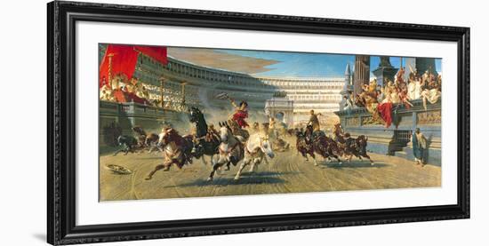 The Chariot Race, Detail-Alexander Von Wagner-Framed Premium Giclee Print