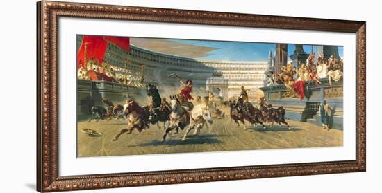 The Chariot Race, Detail-Alexander Von Wagner-Framed Premium Giclee Print