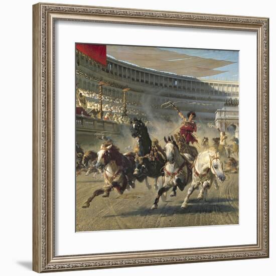 The Chariot Race, Detail-Alexander Von Wagner-Framed Premium Giclee Print