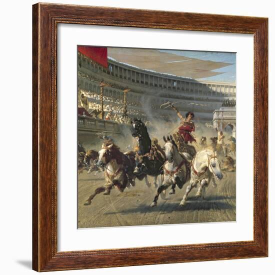 The Chariot Race, Detail-Alexander Von Wagner-Framed Premium Giclee Print