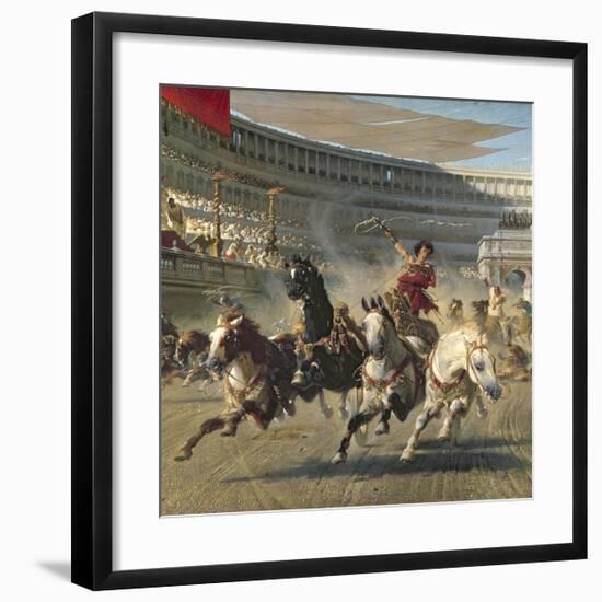 The Chariot Race, Detail-Alexander Von Wagner-Framed Premium Giclee Print