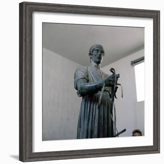 The Charioteer Bronze, Delphi, Greece, c475BC-470 BC-Unknown-Framed Giclee Print