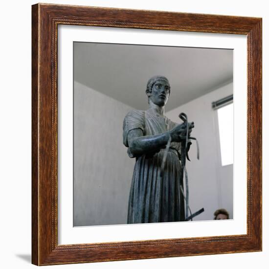 The Charioteer Bronze, Delphi, Greece, c475BC-470 BC-Unknown-Framed Giclee Print