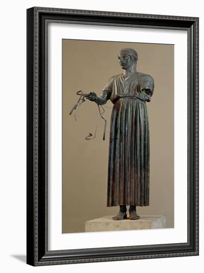 The Charioteer of Delphi, a Votive Offering from Polyzalos-Sotades-Framed Giclee Print