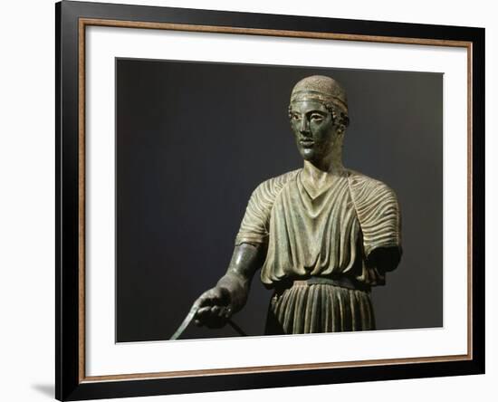 The Charioteer of Delphi, Bronze, c. 478 BC Archaic Greek-null-Framed Photographic Print