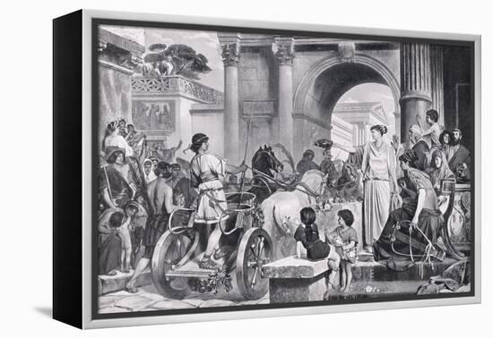 The Charioteer-English School-Framed Premier Image Canvas