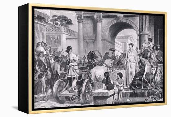 The Charioteer-English School-Framed Premier Image Canvas