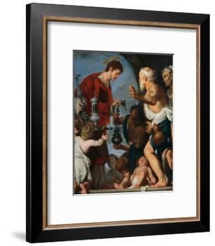 The Charity of St Lawrence-Bernardo Strozzi-Framed Giclee Print
