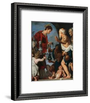 The Charity of St Lawrence-Bernardo Strozzi-Framed Giclee Print