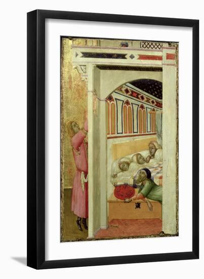 The Charity of St Nicholas of Bari-Ambrogio Lorenzetti-Framed Giclee Print