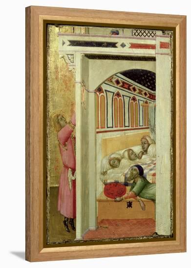 The Charity of St Nicholas of Bari-Ambrogio Lorenzetti-Framed Premier Image Canvas