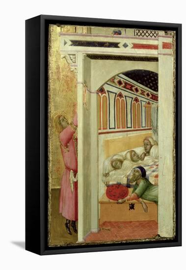 The Charity of St Nicholas of Bari-Ambrogio Lorenzetti-Framed Premier Image Canvas