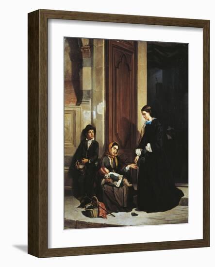 The Charity-Ippolito Caffi-Framed Giclee Print