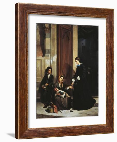 The Charity-Ippolito Caffi-Framed Giclee Print