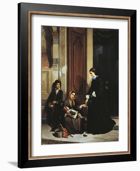 The Charity-Ippolito Caffi-Framed Giclee Print