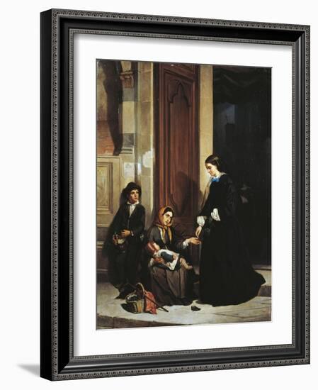 The Charity-Ippolito Caffi-Framed Giclee Print