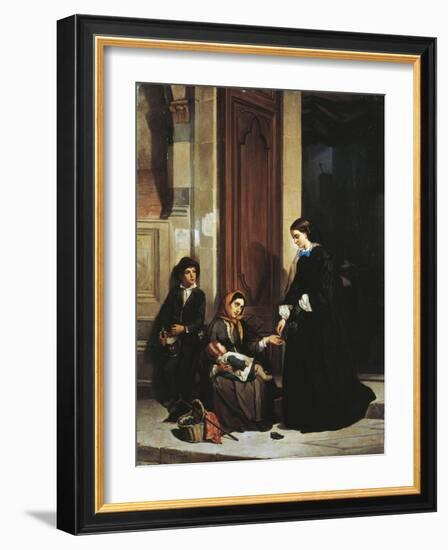 The Charity-Ippolito Caffi-Framed Giclee Print