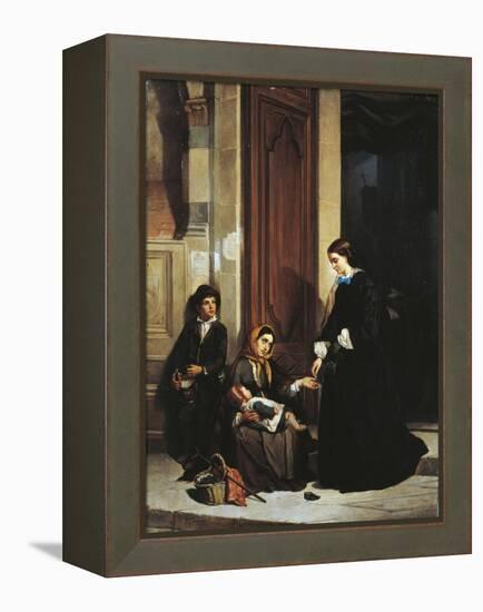 The Charity-Ippolito Caffi-Framed Premier Image Canvas