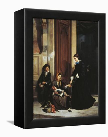 The Charity-Ippolito Caffi-Framed Premier Image Canvas