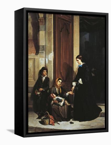 The Charity-Ippolito Caffi-Framed Premier Image Canvas