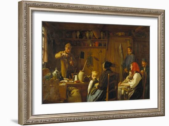 The Charlatan, 1879-Albert Anker-Framed Giclee Print