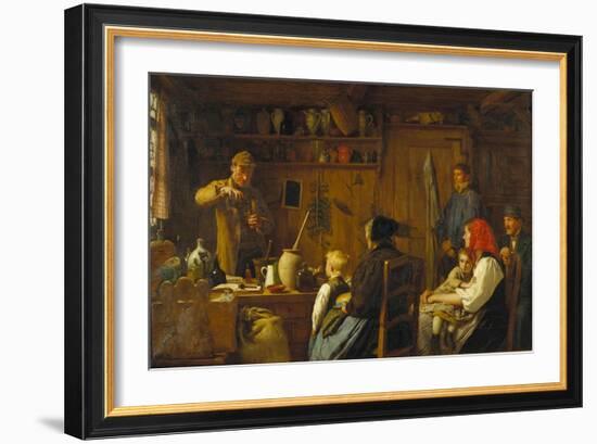 The Charlatan, 1879-Albert Anker-Framed Giclee Print