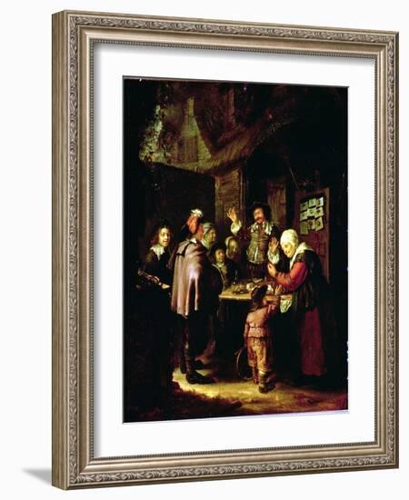 The Charlatan-Frans Van Mieris-Framed Giclee Print