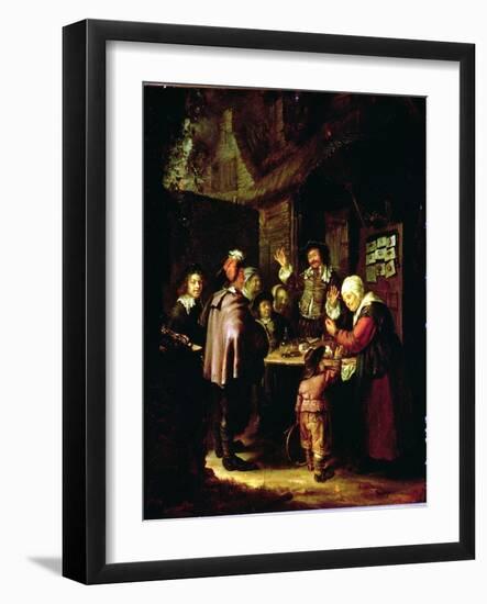 The Charlatan-Frans Van Mieris-Framed Giclee Print