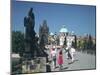 The Charles Bridge, Prague, Czech Republic-Peter Thompson-Mounted Photographic Print