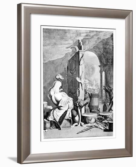 The Charming Brute, (A Satire on Hande), 1754-null-Framed Giclee Print