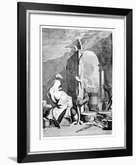 The Charming Brute, (A Satire on Hande), 1754-null-Framed Giclee Print