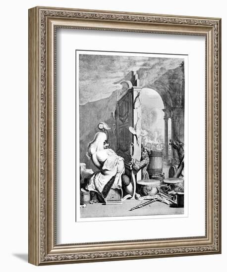 The Charming Brute, (A Satire on Hande), 1754-null-Framed Giclee Print