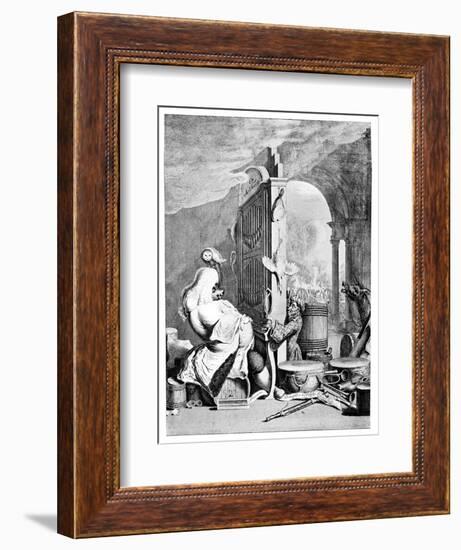 The Charming Brute, (A Satire on Hande), 1754-null-Framed Giclee Print